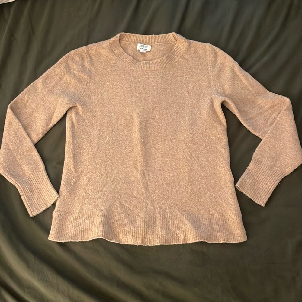 JCrew Factory Tan Crewneck Sweater